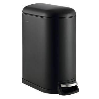 happimess Roland 10.6 Gal. Black Step-Open Trash Can HPM1010B