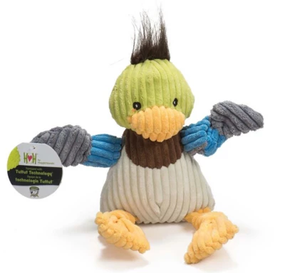 HuggleHounds Dilly Duck Knottie Dog Toy