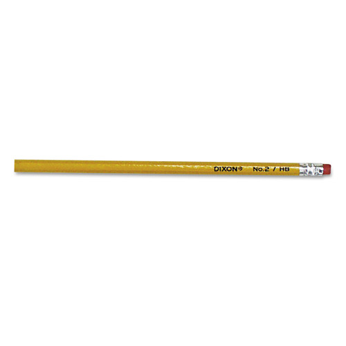 Dixon No. 2 Pencil， HB (#2)， Black Lead， Yellow Barrel， 144/Box (14412)