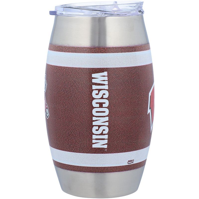 Wisconsin Badgers 15oz. Football Tumbler