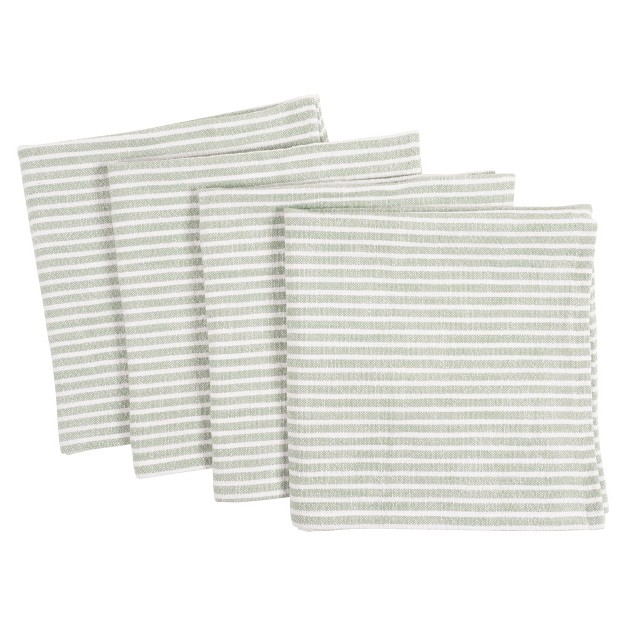 Kaf Home Monaco Relaxed Casual Farmhouse Napkin Set Of 4 100 Slubbed Cotton 20x20 Inch Cloth Napkins For Entertaining And Everyday Use