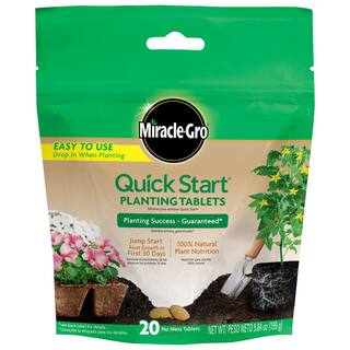 Miracle-Gro 3 lbs. Quick Start Planting Tablets (20-Count) 378410105