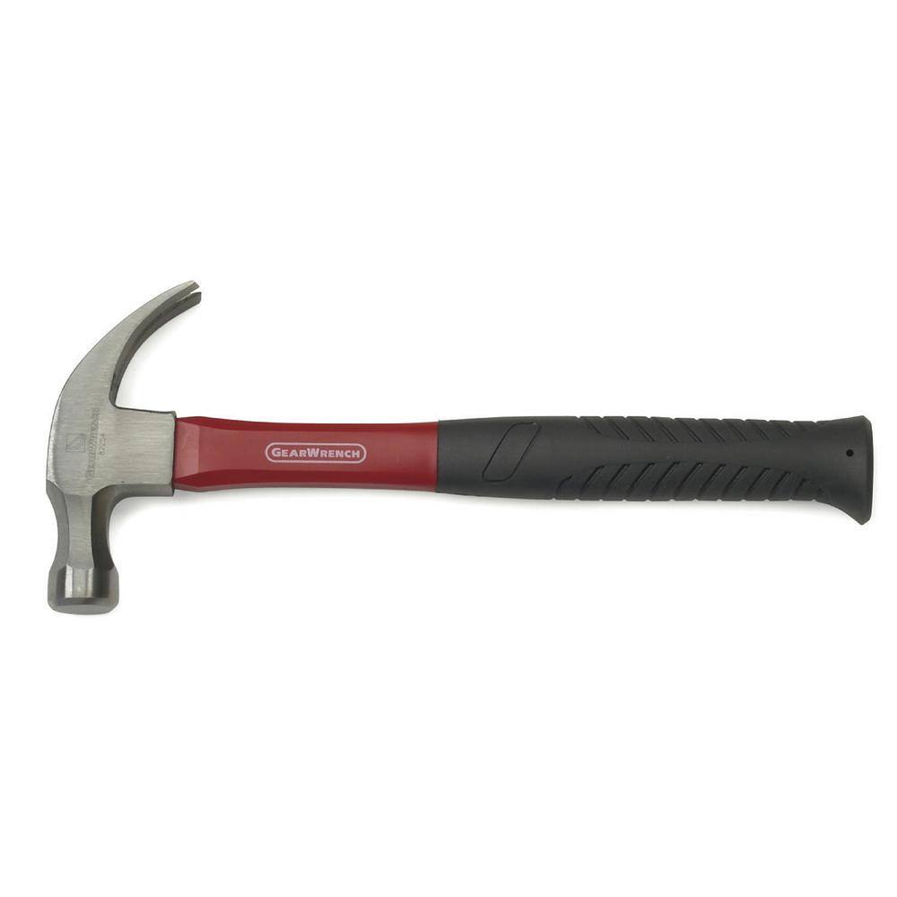 GEARWRENCH 3 lb. Fiberglass Claw Hammer with Comfort Grip 82254