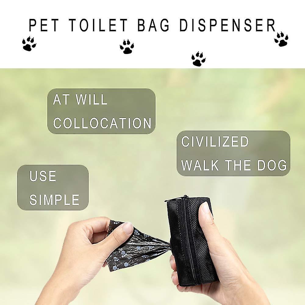 2 Pack Fashion Dog Poop Waste Bag Dispenser， Pet Dog Waste Bag Dispenser， Dog Poop Bag Holder