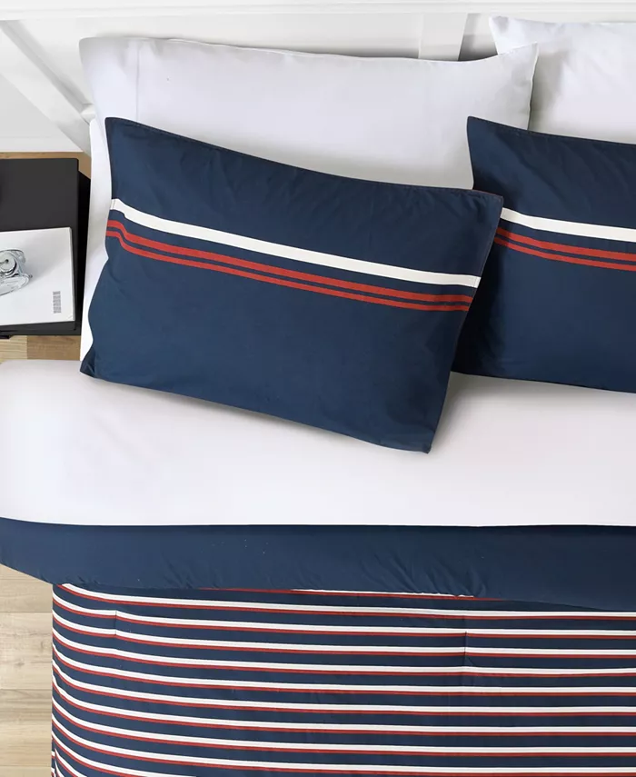 Nautica Mineola Reversible 2-Piece Duvet Cover Set， Twin