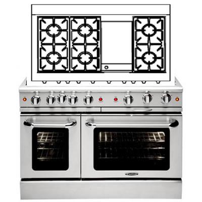 Capital 48-inch Freestanding Gas Range MCR486G-N