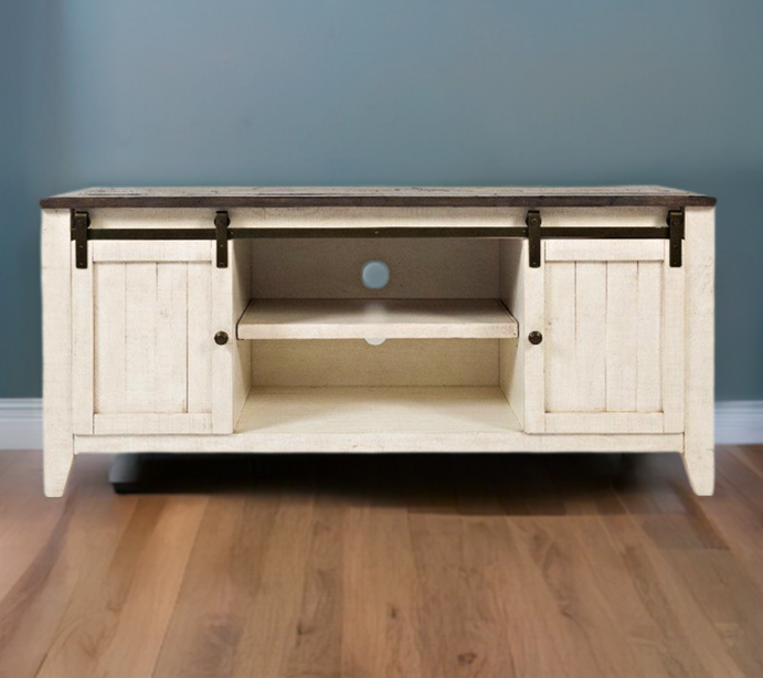 Loft 60 Media Console with Gliding Barn Door