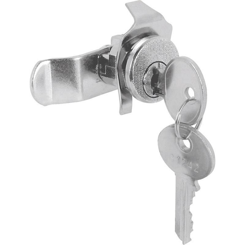 Prime-Line Brushed Nickel Steel Counter Clockwise Mailbox Lock