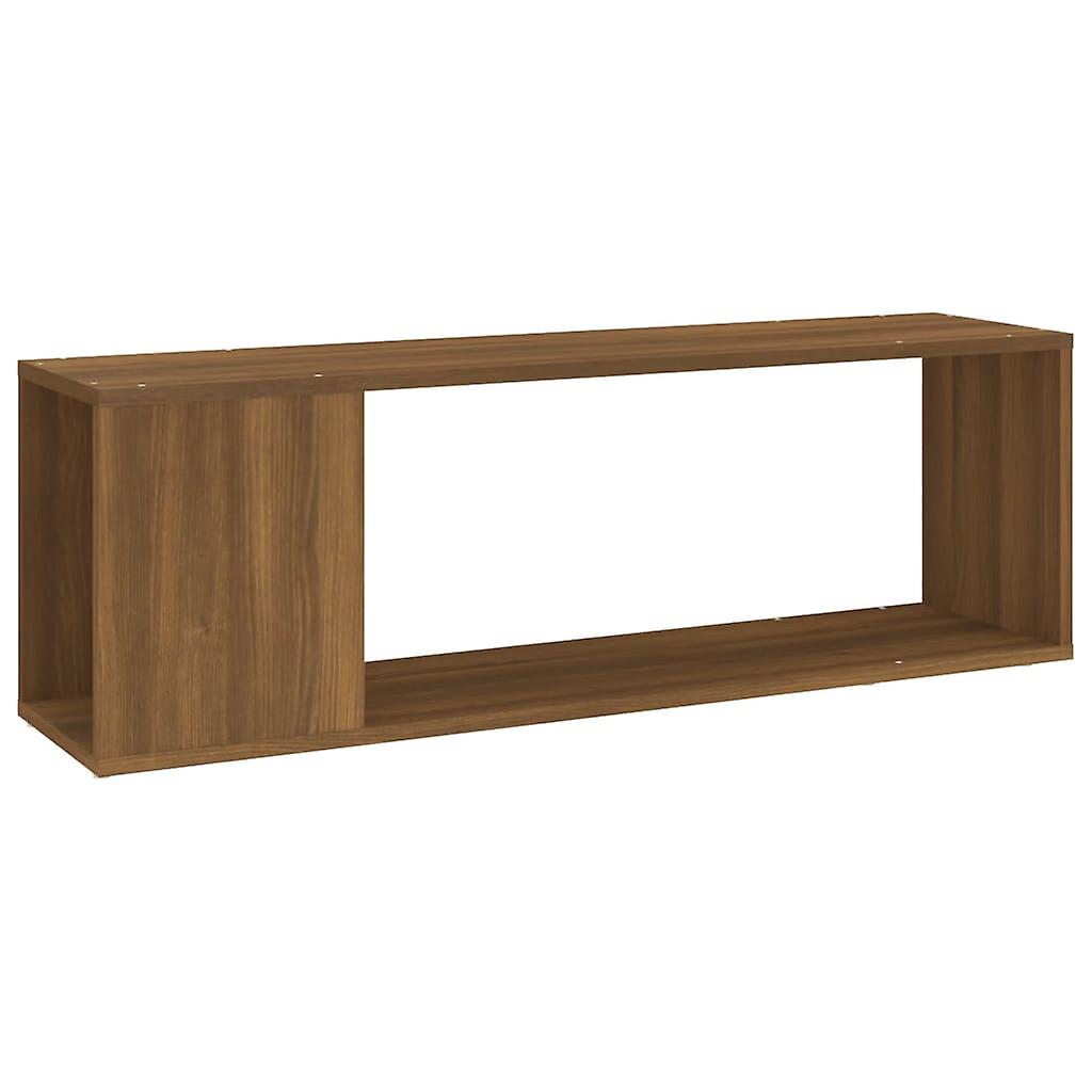 Tv Cabinet Brown Oak 100x24x32 Cm Engineered Wood