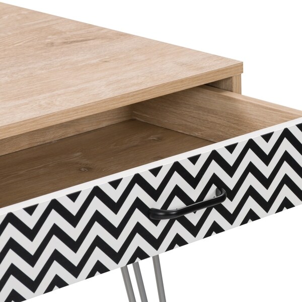 Carson Carrington Hurup Chevron Entryway Table/Desk