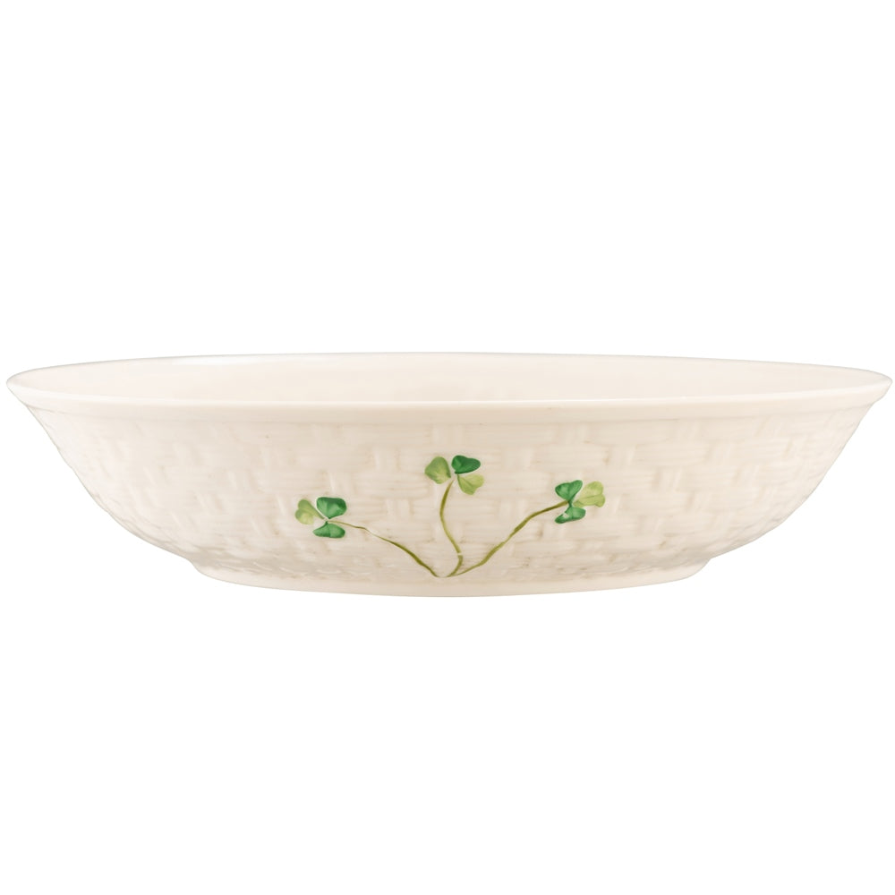 Belleek Classic Shamrock Single Pasta Bowl