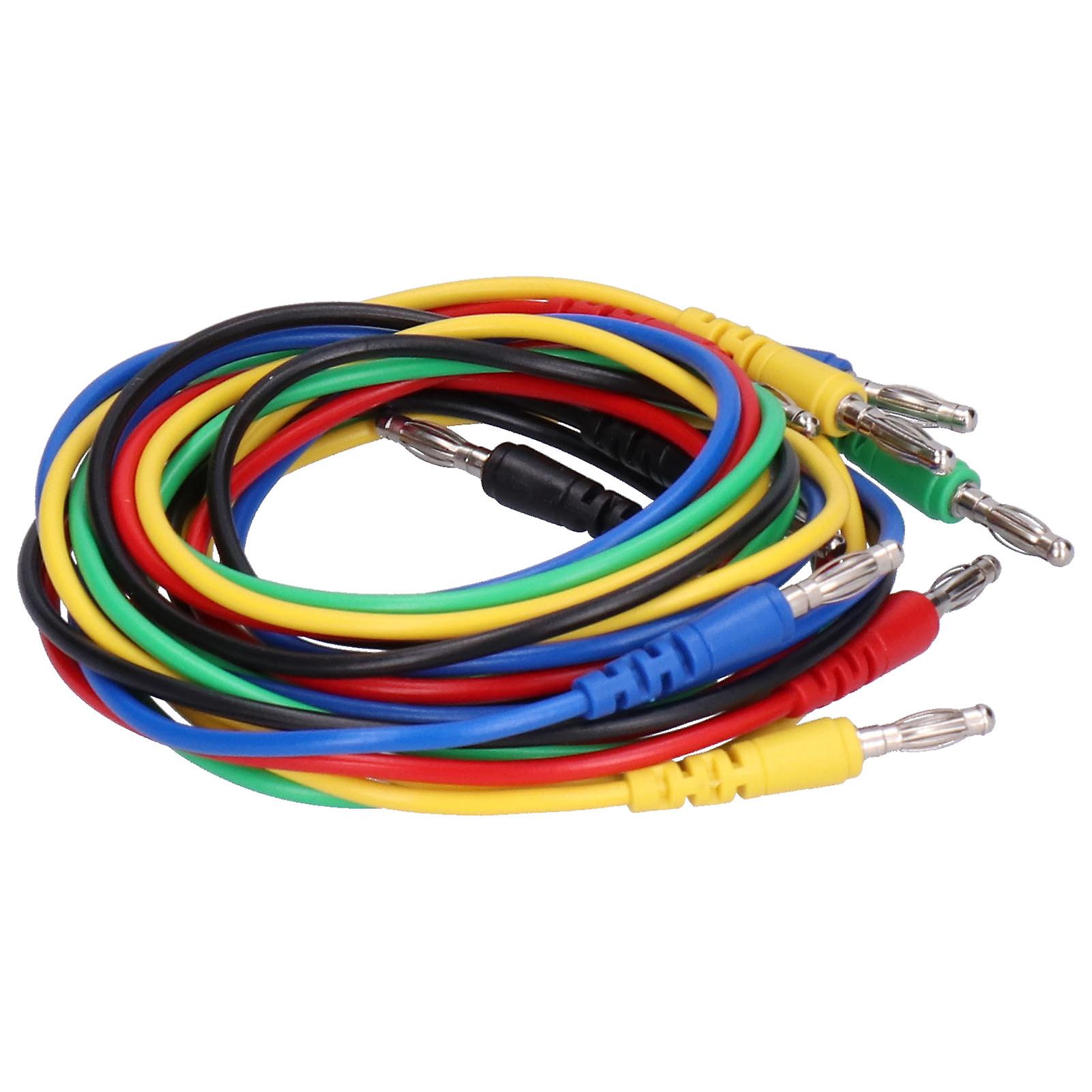 Banana Connector Test Cable Set 4mm 1 Meter Electric Testing Wire With Crocodile Clip Probe