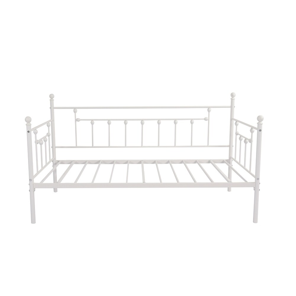 Goutwel Twin Daybed Frame Metal Sofa Platform Bed Frame