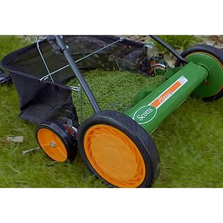 Scotts 20 in. Manual Walk Behind Reel Lawn Mower Includes Grass Catcher 2010-20SG