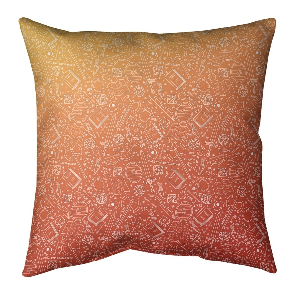 Ombre RPG Pattern Indoor/Outdoor Pillow