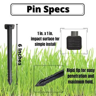 Master Mark 6 in. Anchoring Pins for Landscape Fabric Sod and ZipEdge Brand Products 25-Pack 11125