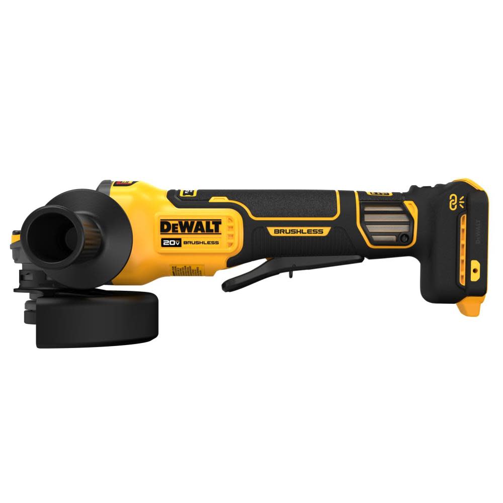 DEWALT 20V MAX 4.5-5 Grinder Variable Speed with FLEXVOLT ADVANTAGE Technology Bare Tool ;