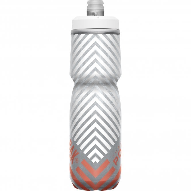 Camelbak Podium Chill Outdoor Water Bottle - 24oz - Coral Stripe - 2022