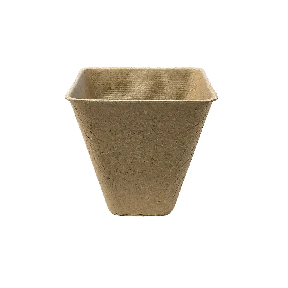 Nursery Seedling Starter Pot Degradable 8cm Square Gardening Flower Cultivation Paper Pot Soil Compostable Garden Supplies