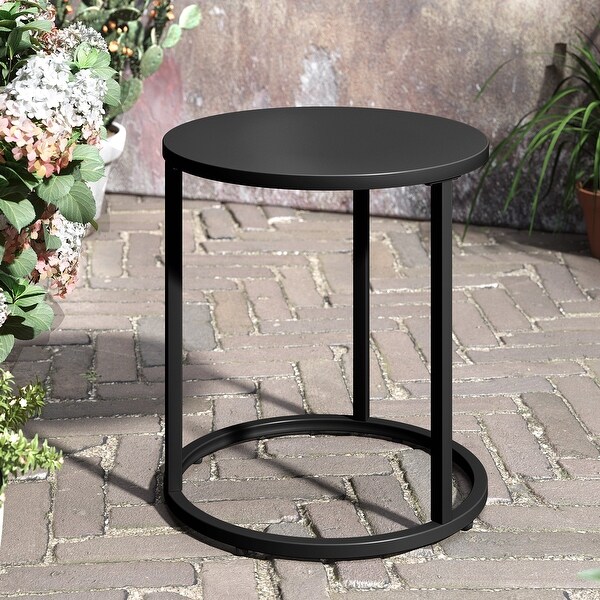 Crestlive Products Metal Round Side Table