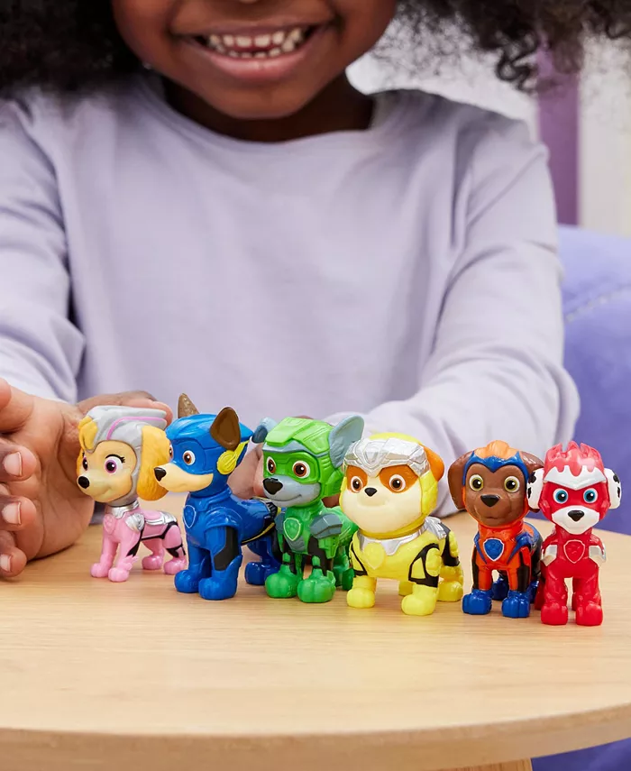 PAW Patrol The Mighty Movie  Toy Figures Gift Pack  with 6 Collectible Action Figures  Kids Toys for Boys and Girls Ages 3 and Up