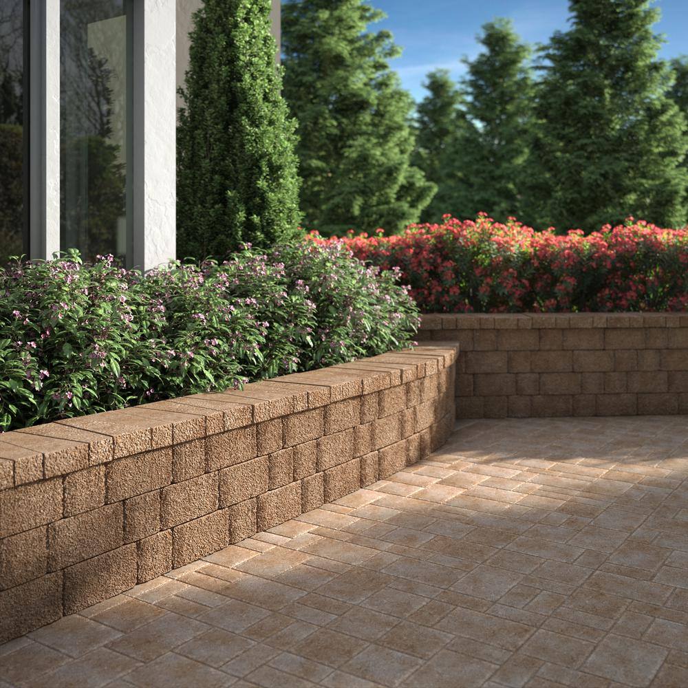 Pavestone ProMuro 6 in. x 18 in. x 12 in. San Diego Tan Concrete Retaining Wall Block (40 Pcs.  30 Face ft.  Pallet) 11016075