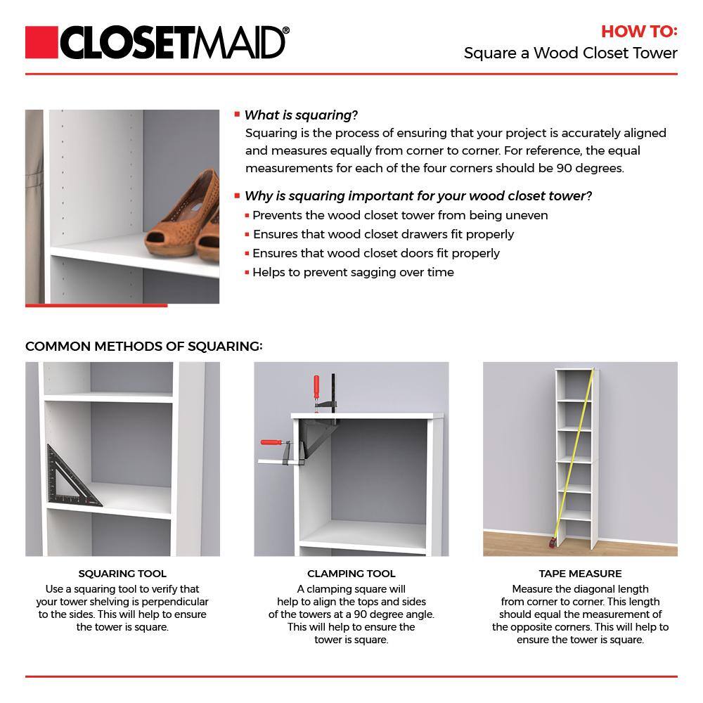 ClosetMaid Style+ 14.59 in. D x 25.12 in. W x 31.28 in. H Noir Laundry Room Floating Cabinet Kit with Modern Doors 10000-02195