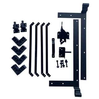 CREATIVE SURFACES 5 ft. x 6 ft. Aluminum Composite Fence Frame Kit Fence Gate HDFNCGTF0001