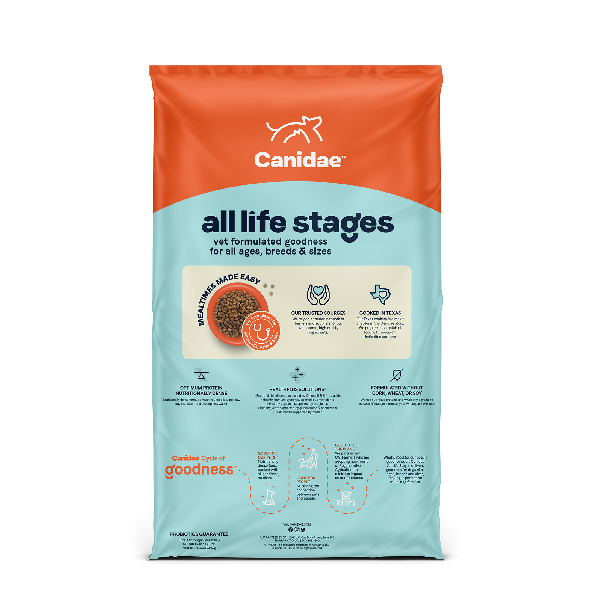 Canidae All Life Stages Large Breed Turkey Meal  Brown Rice Formula Dry Dog Food， 44 lbs.