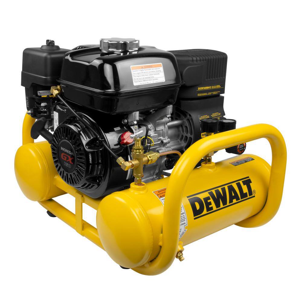 DW 4 Gal. Portable Honda Gas Powered Oil Free Direct Drive Air Compressor DXCMTA5590412