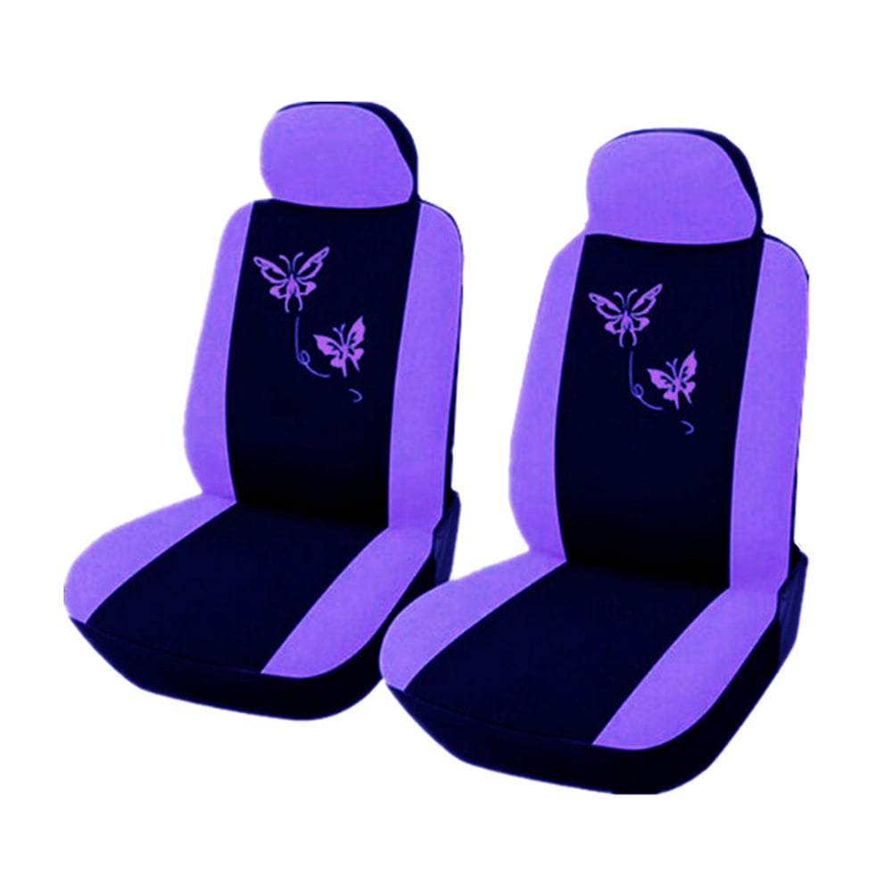 4/9 Pcs Car Seat Covers Butterfly Embroidery Car-Styling Woman Seat Covers Automobiles Car Interior Accessories