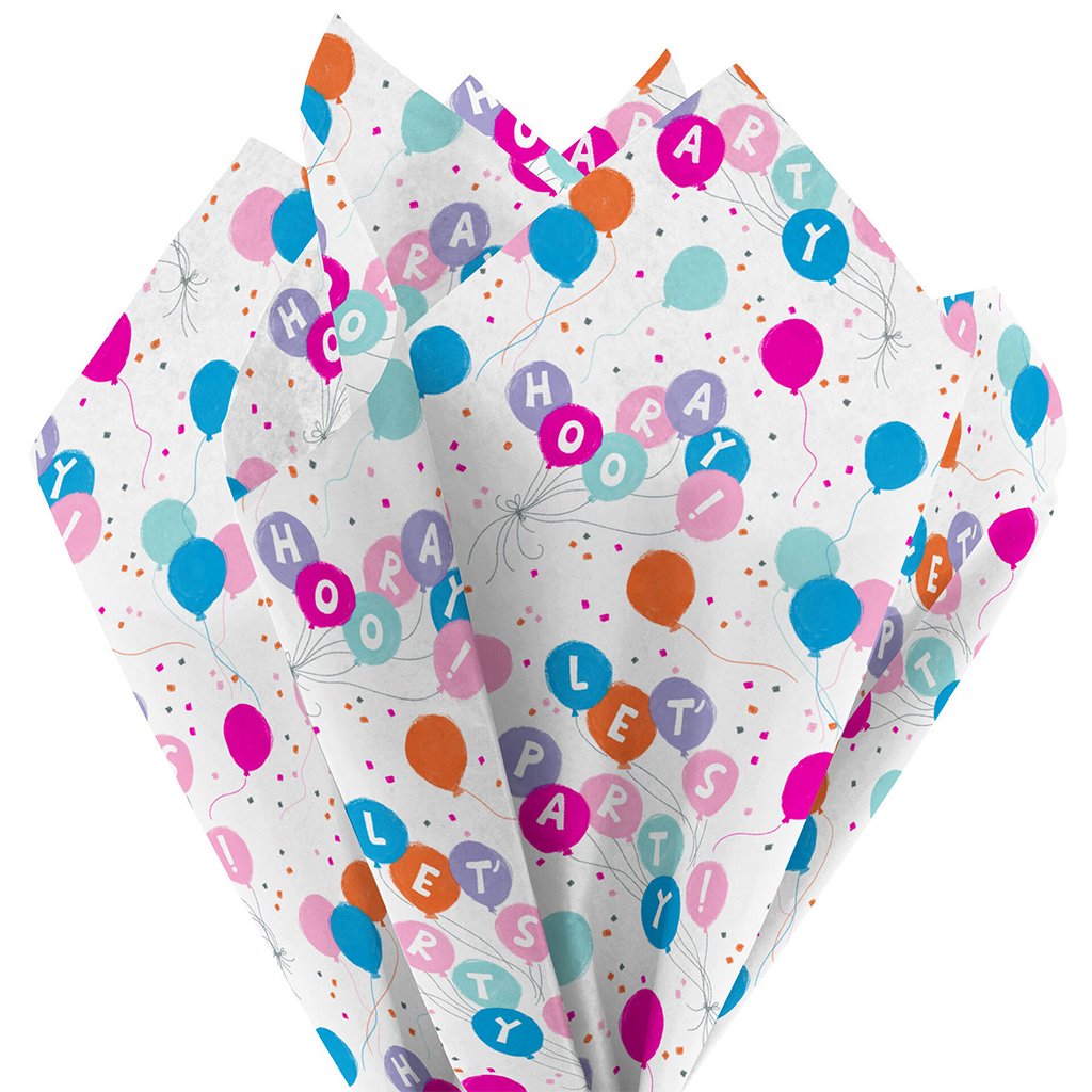 Hallmark  Party Balloons Tissue Paper, 6 Sheets