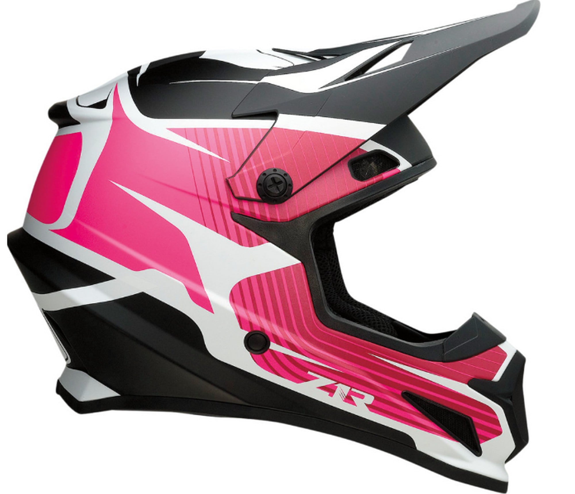 Z1R Rise Flame MX Offroad Helmet Pink MD