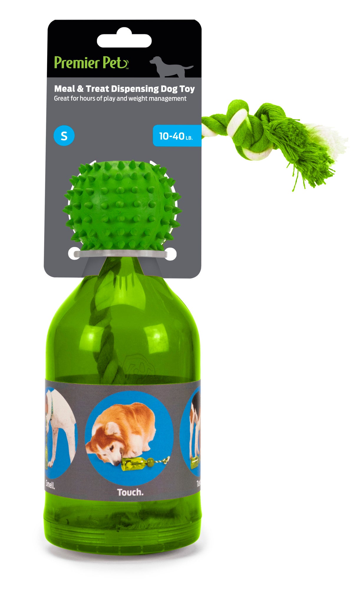 Premier Pet Meal and Treat Dispensing Dog Toy - Bottle Shaped