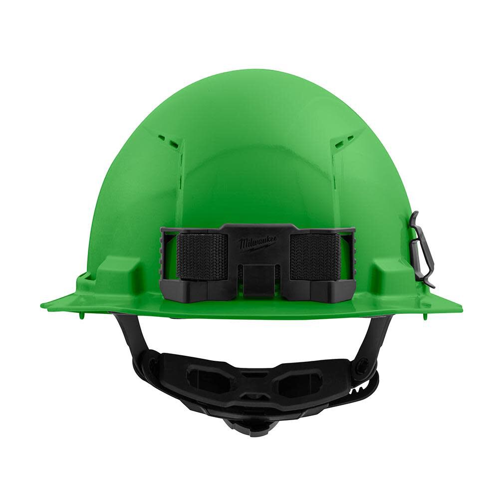 Milwaukee Green Full Brim Vented Hard Hat with 6pt Ratcheting Suspension Type 1 Class C 48-73-1227 from Milwaukee