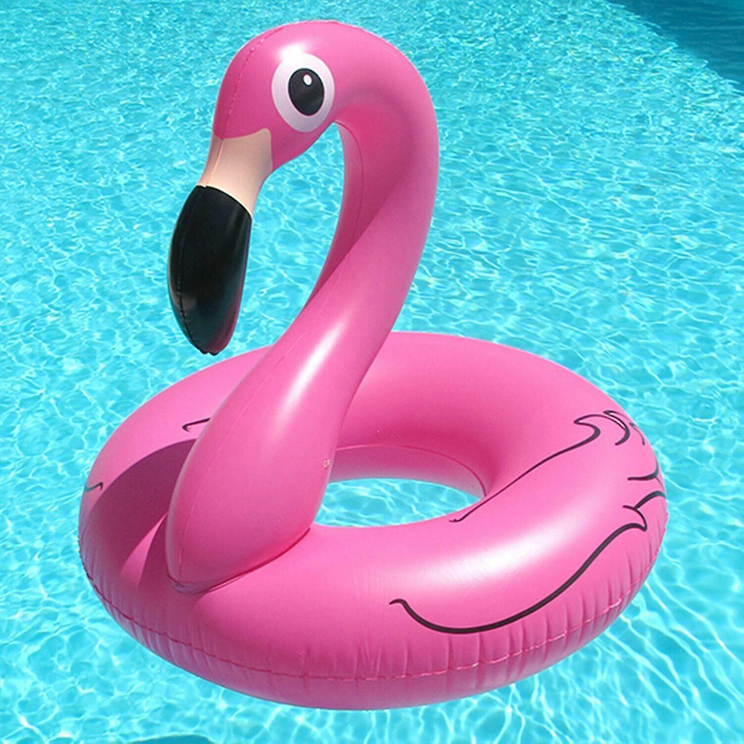 Rms Jumbo Inflatable Pink Flamingo Swim Ring For Beach and Pool On Summer