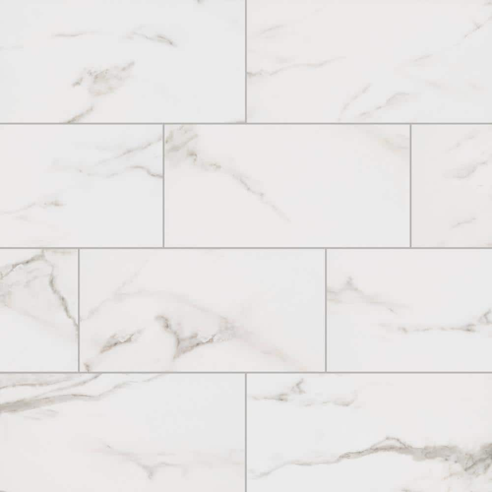 Florida Tile Home Collection Michelangelo White 9 in. x 18 in. Glossy Ceramic Wall Tile (21.8 sq. ft.Case) CHDEZEN109X18