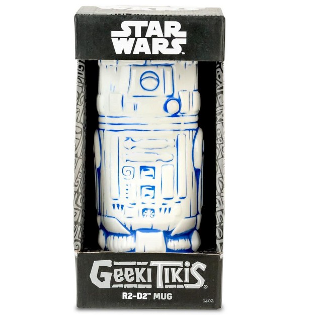 Beeline Creative Geeki Tikis Star Wars R2 d2 Mug Ceramic Tiki Style Cup Holds 14 Ounces