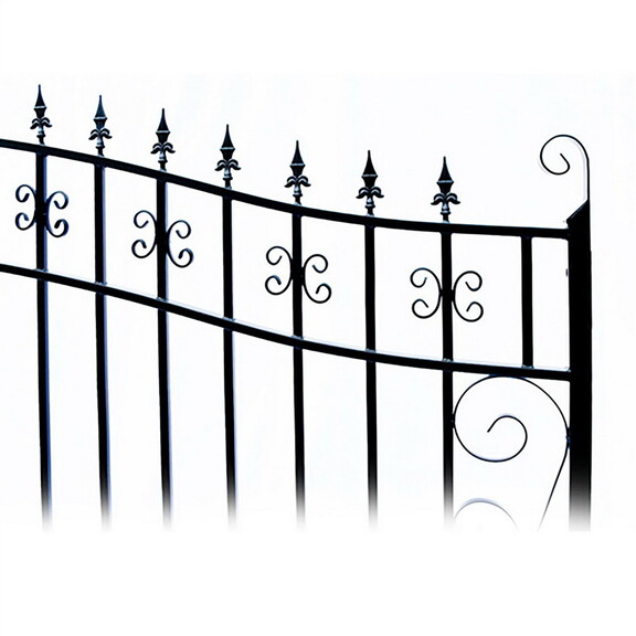 ALEKO DG16VEND AP Steel Dual Swing Driveway Gate  ...