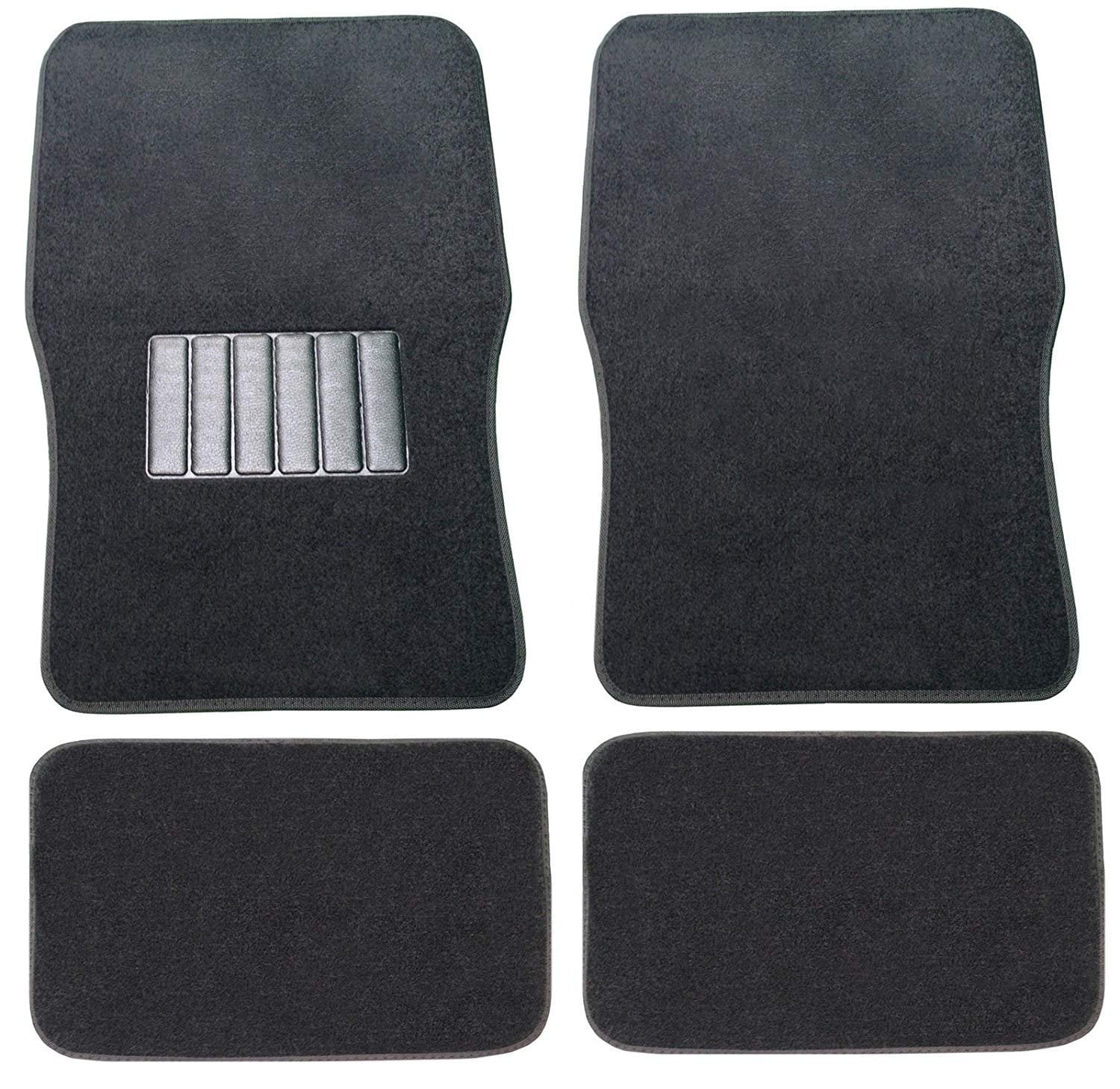 Premium Car Floor Mats Carpet Solid Black 4pc Front Rear For Volkswagen VW Beetle