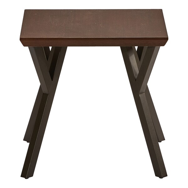 International Caravan Hamburg Contemporary Oak End Table