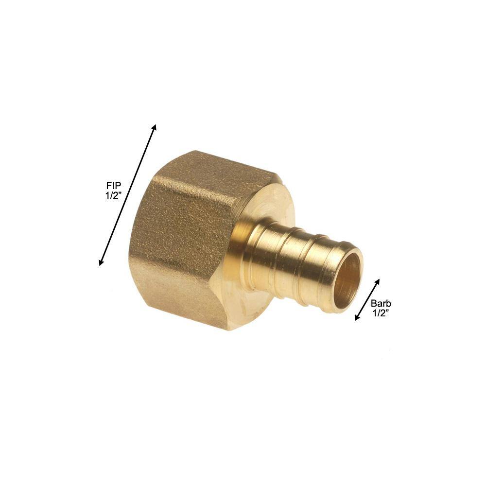 Apollo 12 in. Brass PEX-B Barb x 12 in. Female Pipe Thread Adapter (5-Pack) APXFA12125PK