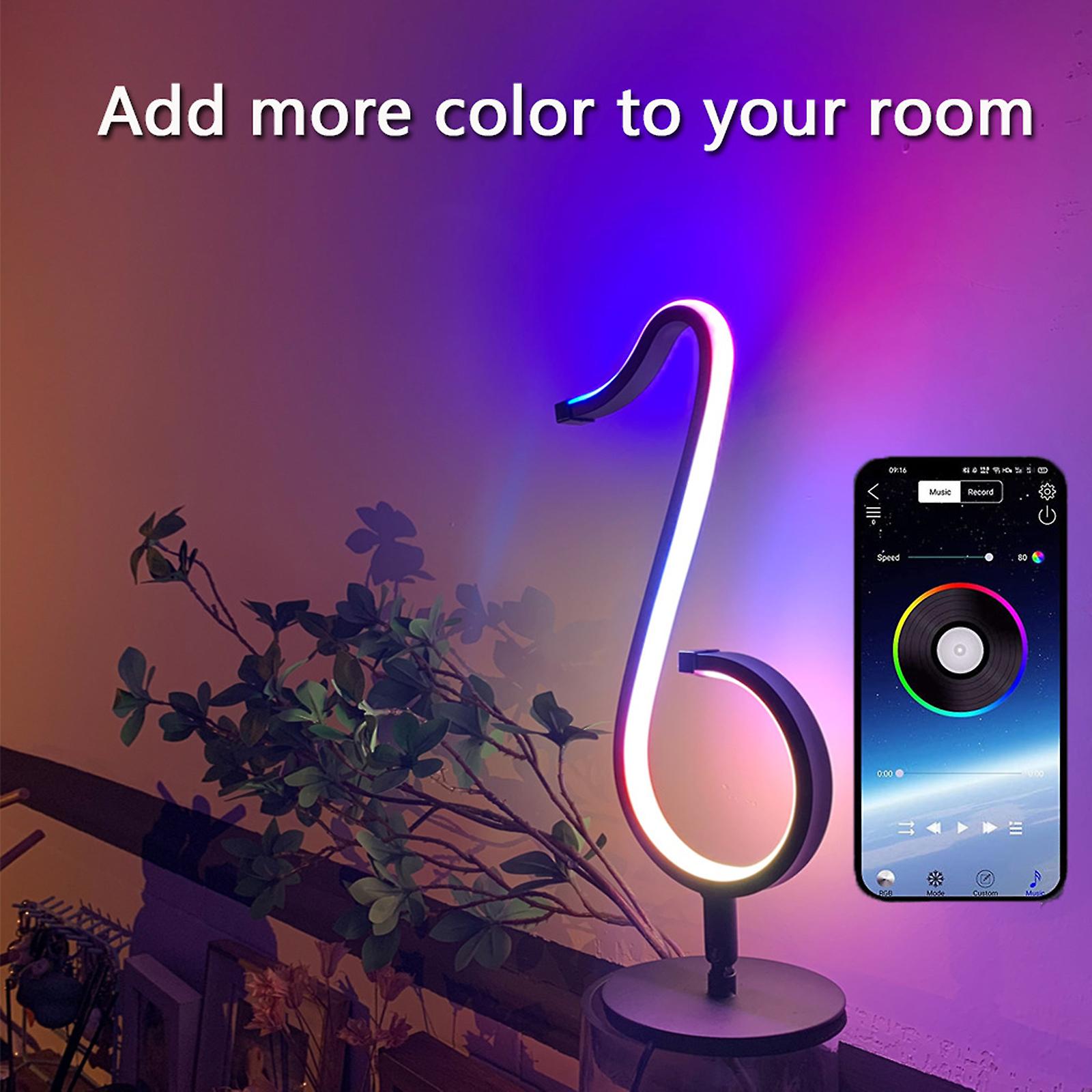 Smart Led Light Rgb Ic Smart Ambiance Night Light Remote Control Dimmable Color Changing Light Compatible With Alexa and Google Assistant Led Play Light