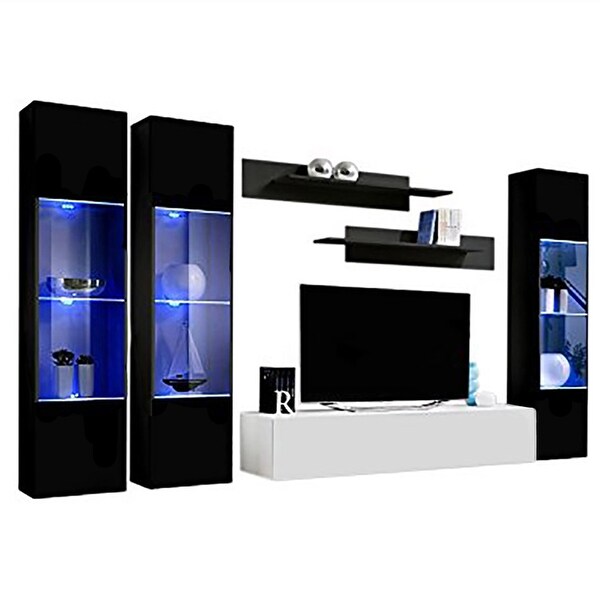 Fly CD3 30TV Wall Mounted Floating Modern Entertainment Center