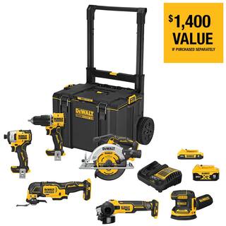 DW 20-Volt MAX ToughSystem Lithium-Ion 6-Tool Cordless Combo Kit DCKTS681D1P1