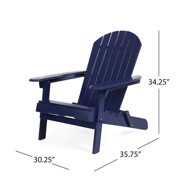 Hanlee Acacia Wood Folding Adirondack Chair by Christopher Knight Home