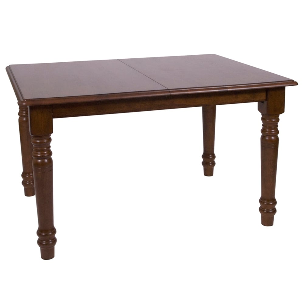 Andrews 48 in. Rectangle Distressed Chestnut Brown Wood Dining Table (Seats 6)   48\