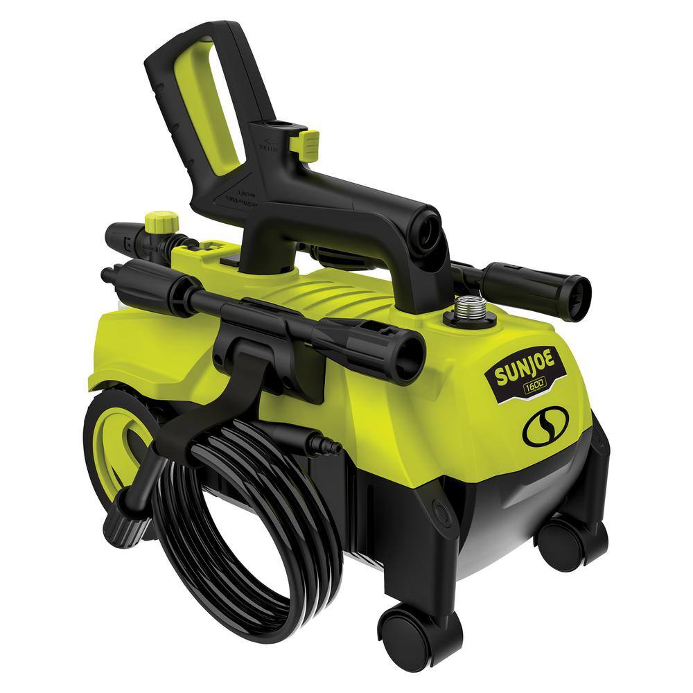 Sun Joe 1600 PSI Max 1.45 GPM 11 Amp Cold Water 4-Wheeled Electric Pressure Washer SPX3160