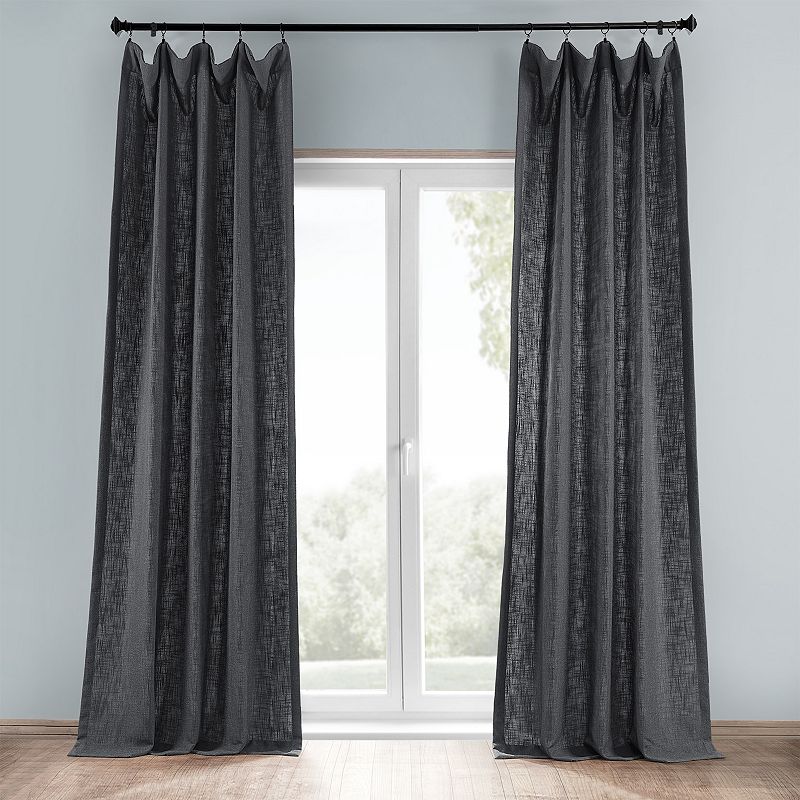 EFF 1-Panel Heavyweight Solid Window Curtain