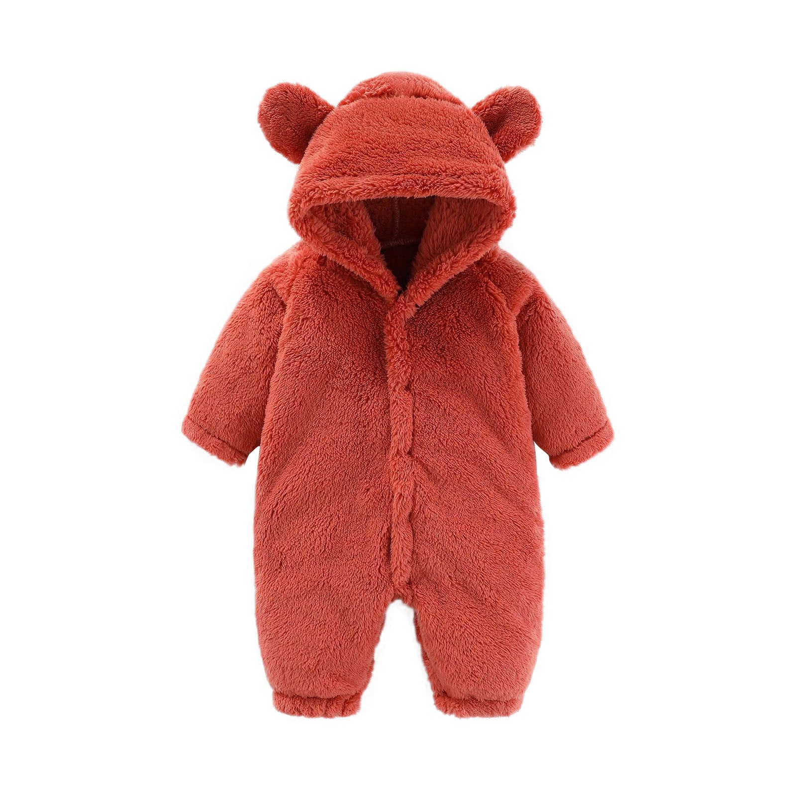 0-12M Newborn Baby Rompers Autumn Winter Warm Fleece Baby Boys Girl Costume Baby Girls Clothing Animal Overall Baby Jumpsuits